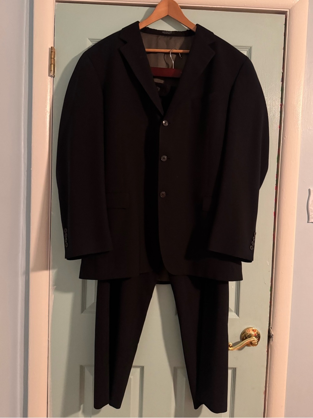 Men’s Oscar de la Renta Profile Vintage Black Blazer & Trouser Suit Combination
